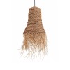 Suspensie Nazaire, metal, stuf, bej, 1XE27, D.30 cm, MILD000212-UN