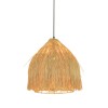 Suspensie Pau, metal, ratan, bej, 1XE27, D.30 cm, MILD000215-UN