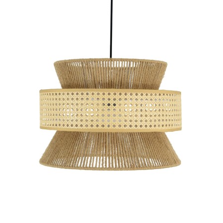 Suspensie Bruno, metal, ratan, bej, 1XE27, D.40 cm, MILD000216-UN