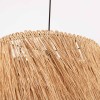 Suspensie Pilsen, metal, ratan, bej, 1XE27, D.40 cm, MILD000217-UN