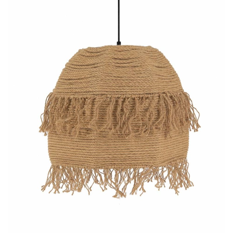 Suspensie Haarlem, metal, iuta naturala, bej, 1XE27, D.40 cm, MILD000218-UN