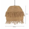 Suspensie Haarlem, metal, iuta naturala, bej, 1XE27, D.40 cm, MILD000218-UN