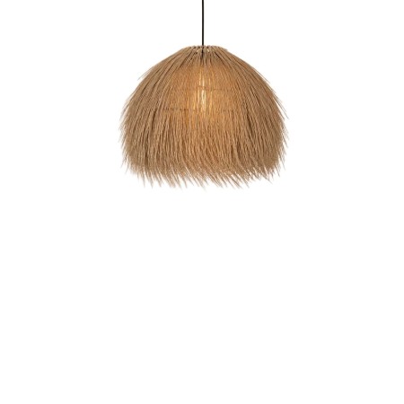 Suspensie Twente, metal, ratan natural, bej, 1XE27, D.55 cm, MILD000221-UN