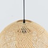 Suspensie Espoo, metal, ratan, bej, 1XE27, D.40 cm, MILD000222-UN