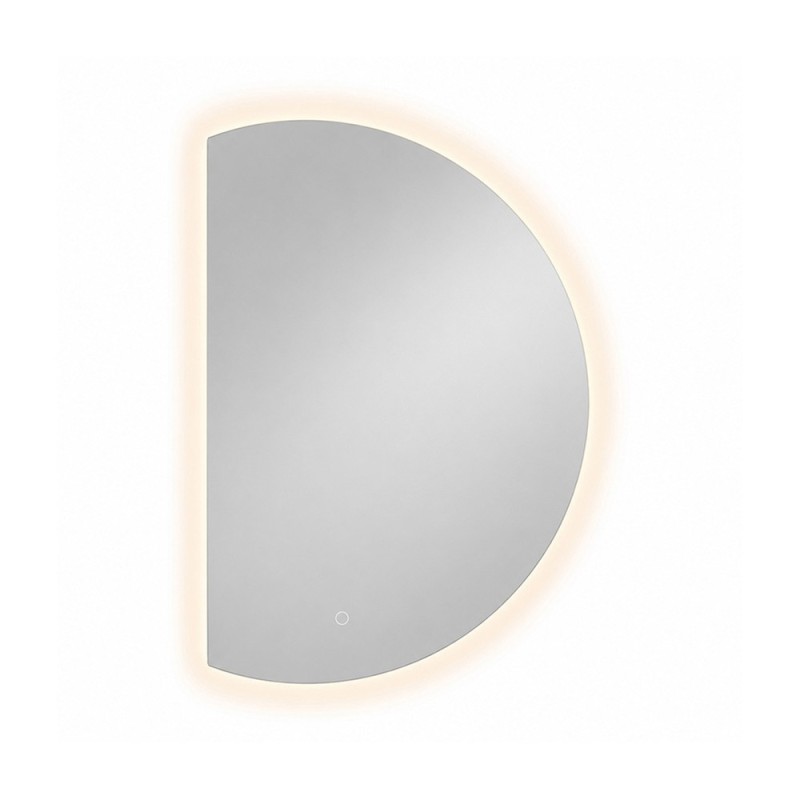 Oglinda de perete cu iluminare Osuna, sticla, H.90 cm, MILD000227-UN