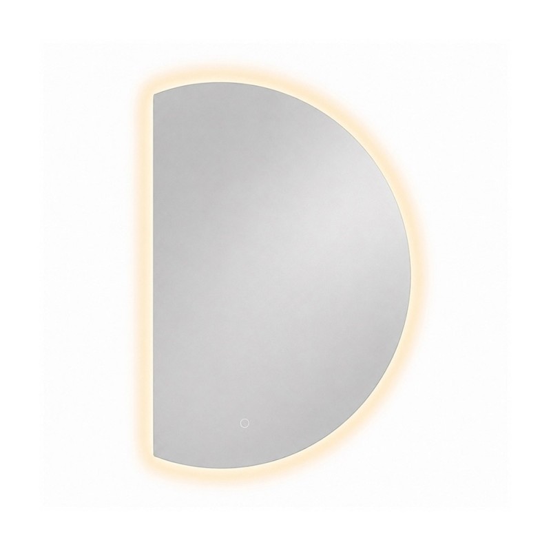Oglinda de perete cu iluminare Osuna, sticla, H.90 cm, MILD000227-UN