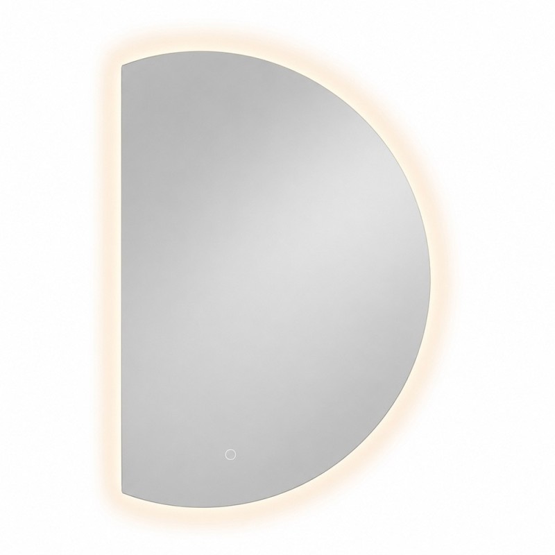 Oglinda de perete cu iluminare Osuna, sticla, H.120 cm, MILD000228-UN