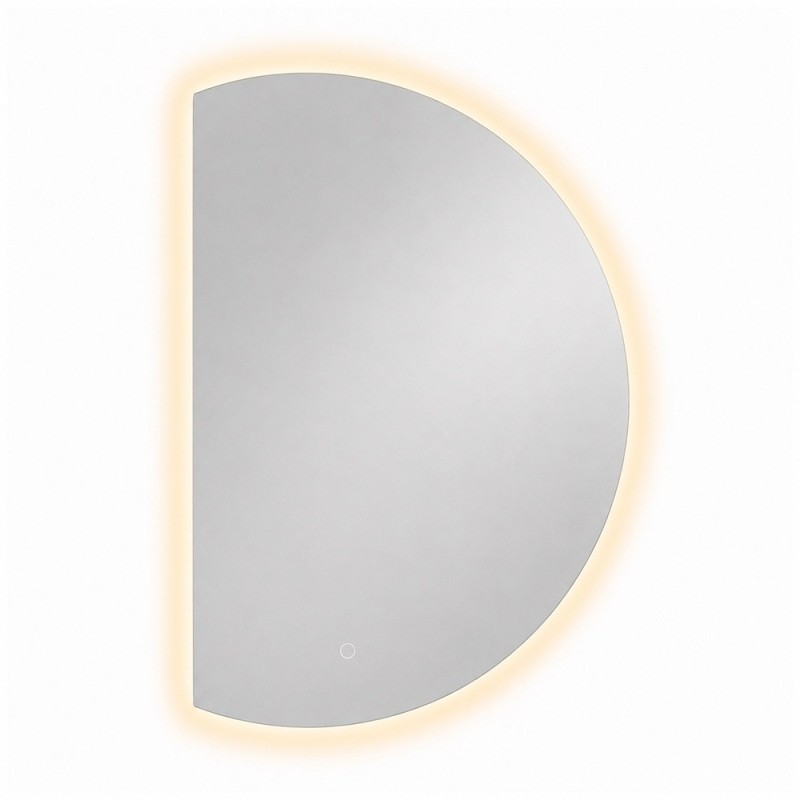 Oglinda de perete cu iluminare Osuna, sticla, H.120 cm, MILD000228-UN