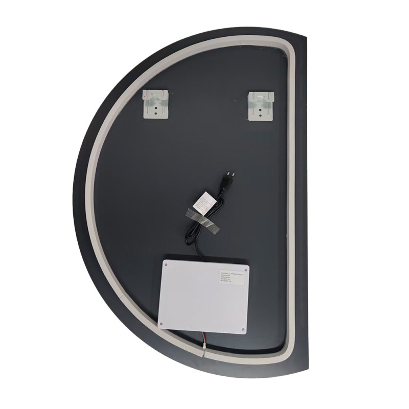 Oglinda de perete cu iluminare Osuna, sticla, H.120 cm, MILD000228-UN