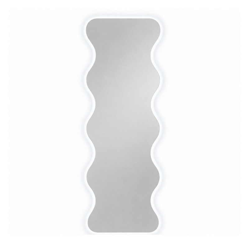 Oglinda cu iluminare Asolo, sticla, alba, H.160 cm, MILD000230-WH