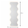 Oglinda cu iluminare Asolo, sticla, alba, H.160 cm, MILD000230-WH