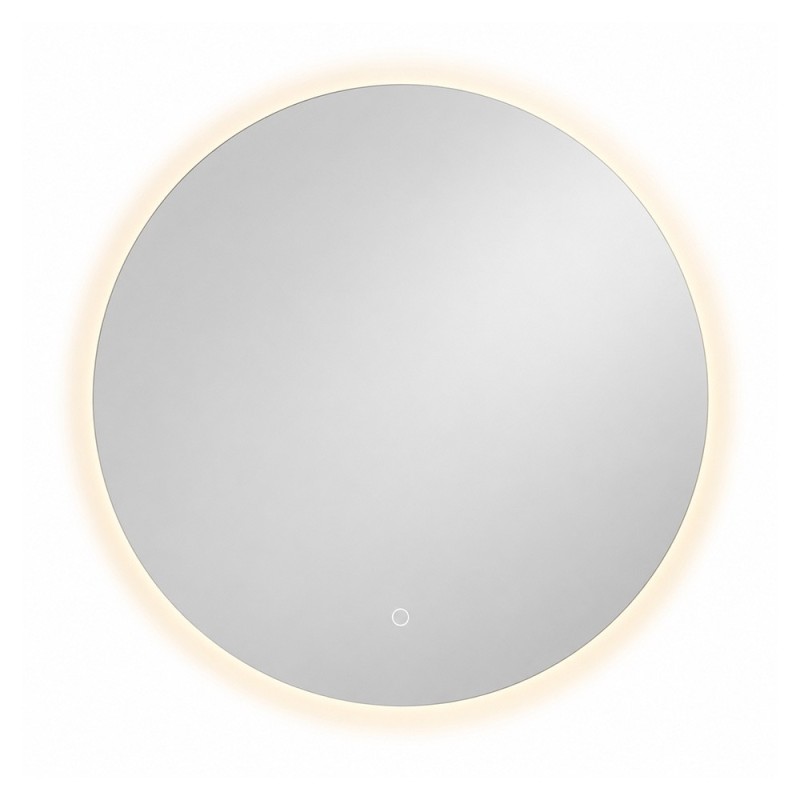 Oglinda de perete cu iluminare Colmar, sticla, argintiu, H.90 cm, MILD000231-UN