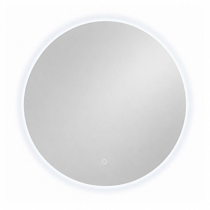 Oglinda de perete cu iluminare Colmar, sticla, argintiu, H.90 cm, MILD000231-UN