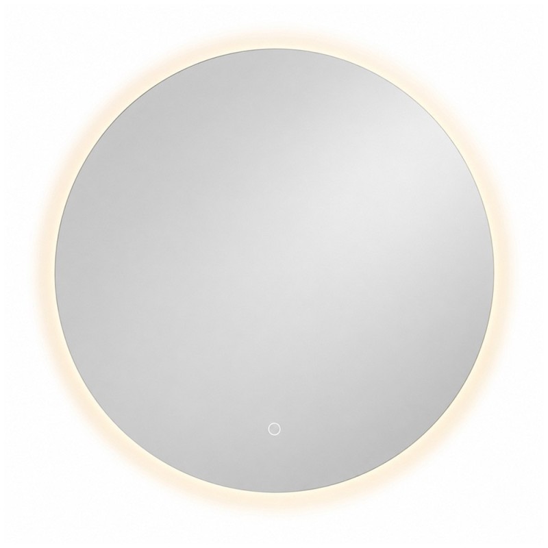 Oglinda de perete cu iluminare Colmar, sticla, argintiu, H.100 cm, MILD000232-UN