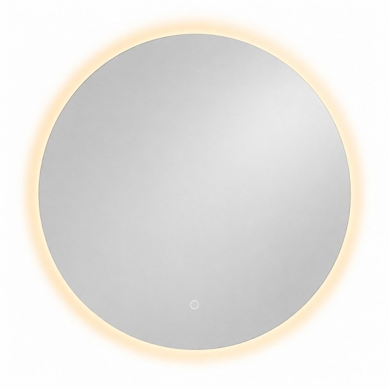 Oglinda de perete cu iluminare Colmar, sticla, argintiu, H.100 cm, MILD000232-UN