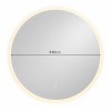 Oglinda de perete cu iluminare Colmar, sticla, argintiu, H.100 cm, MILD000232-UN