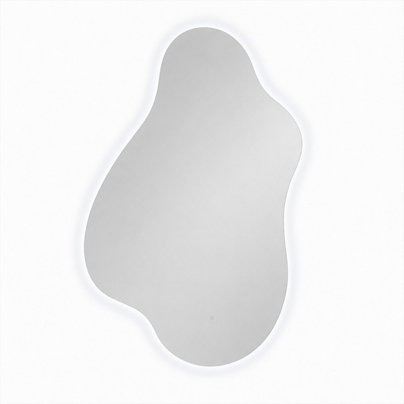 Oglinda de perete cu iluminare Cervo, sticla, H.100 cm, MILD000233-UN