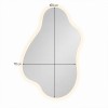 Oglinda de perete cu iluminare Cervo, sticla, H.100 cm, MILD000233-UN