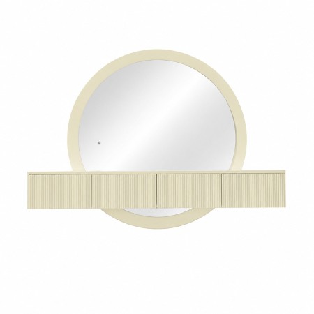 Masa de toaleta suspendata si iluminata Laren, MDF, sticla, bej, L.140 cm,  MILD000234-BG