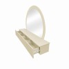 Masa de toaleta suspendata si iluminata Laren, MDF, sticla, bej, L.140 cm,  MILD000234-BG