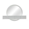Masa de toaleta suspendata si iluminata Laren, MDF, sticla, alba, L.140 cm,  MILD000234-WH