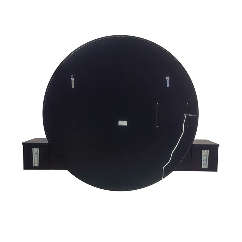 Masa de toaleta suspendata si iluminata Laren, MDF, sticla, alba, L.140 cm,  MILD000234-WH