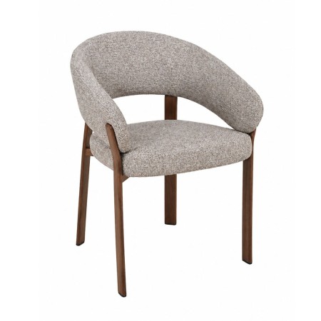 Scaun dining Rauma, metal, poliester, bej, H.79 cm,  MIFU000289-SD