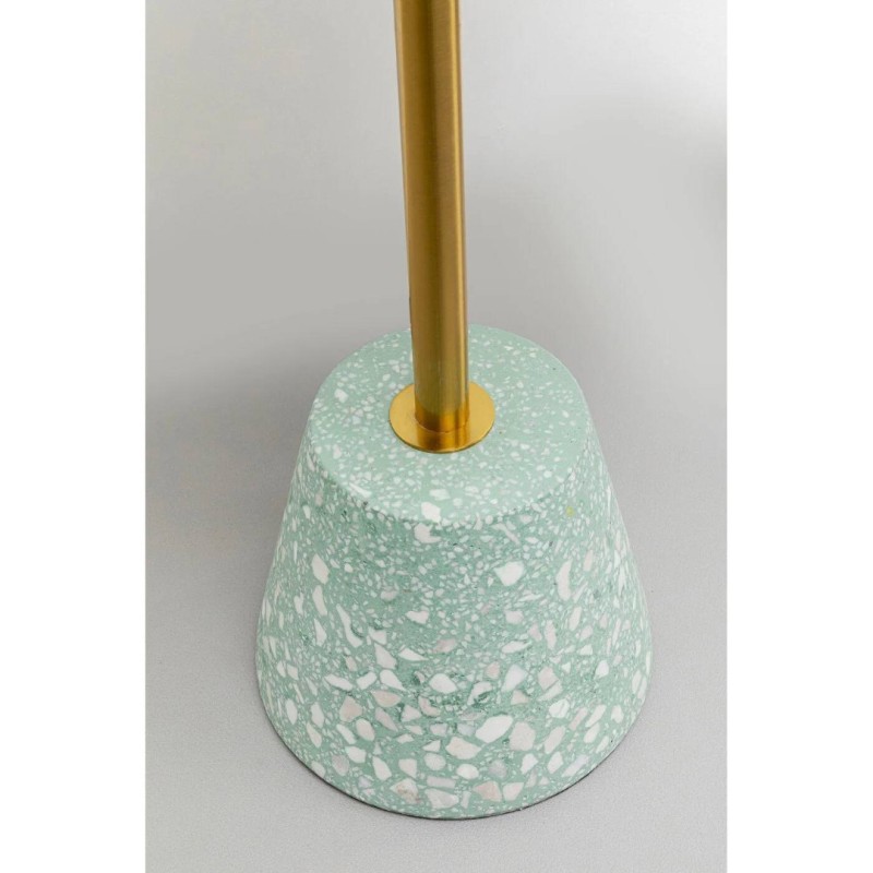 Masuta laterala Amore, metal, marmura minerala, verde, D.40 cm, 70265