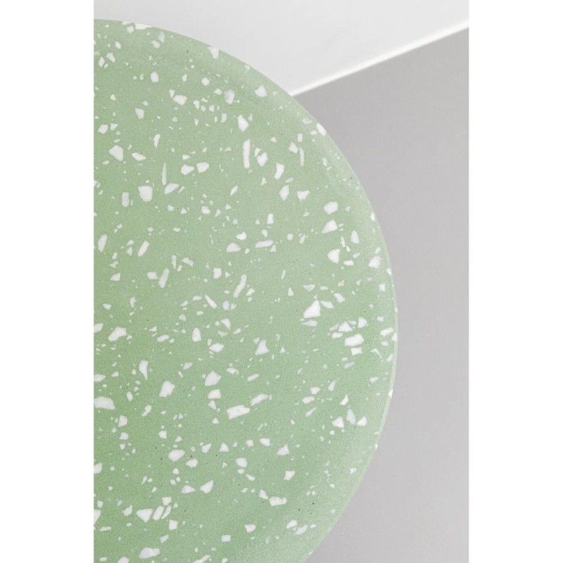 Masuta laterala Amore, metal, marmura minerala, verde, D.40 cm, 70265