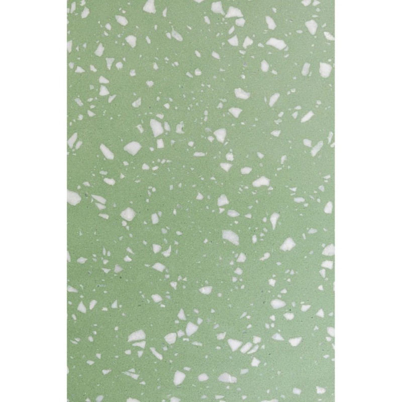 Masuta laterala Amore, metal, marmura minerala, verde, D.40 cm, 70265