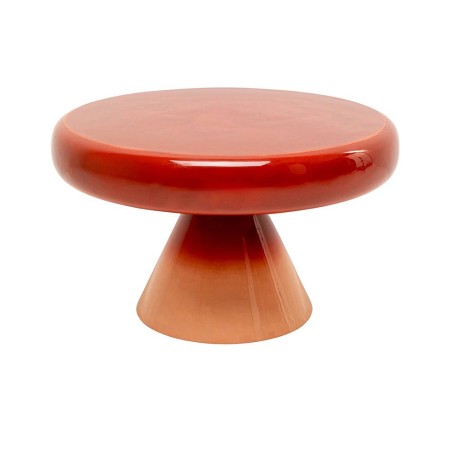Masuta de cafea Rici, metal, maro/portocaliu, D.60 cm, 70367