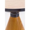 Masuta laterala Cono, metal, MDF, ceramica, natural, D.50 cm, 70658