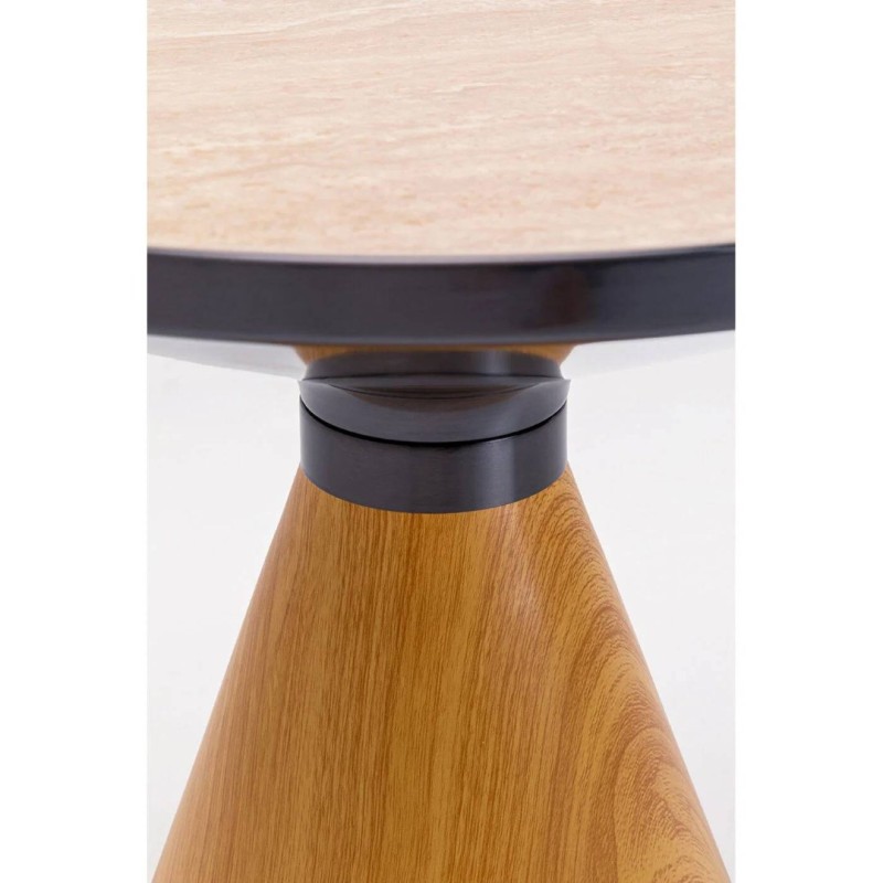 Masuta laterala Cono, metal, MDF, ceramica, natural, D.50 cm, 70658
