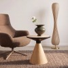 Masuta laterala Cono, metal, MDF, ceramica, natural, D.50 cm, 70658