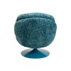 Fotoliu rotativ Cosy, metal, poliester, albastru, H.84 cm, 70679