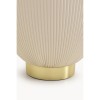 Masuta laterala Vegas, metal, MDF, ceramica, alb/bej, D.47 cm, 70806