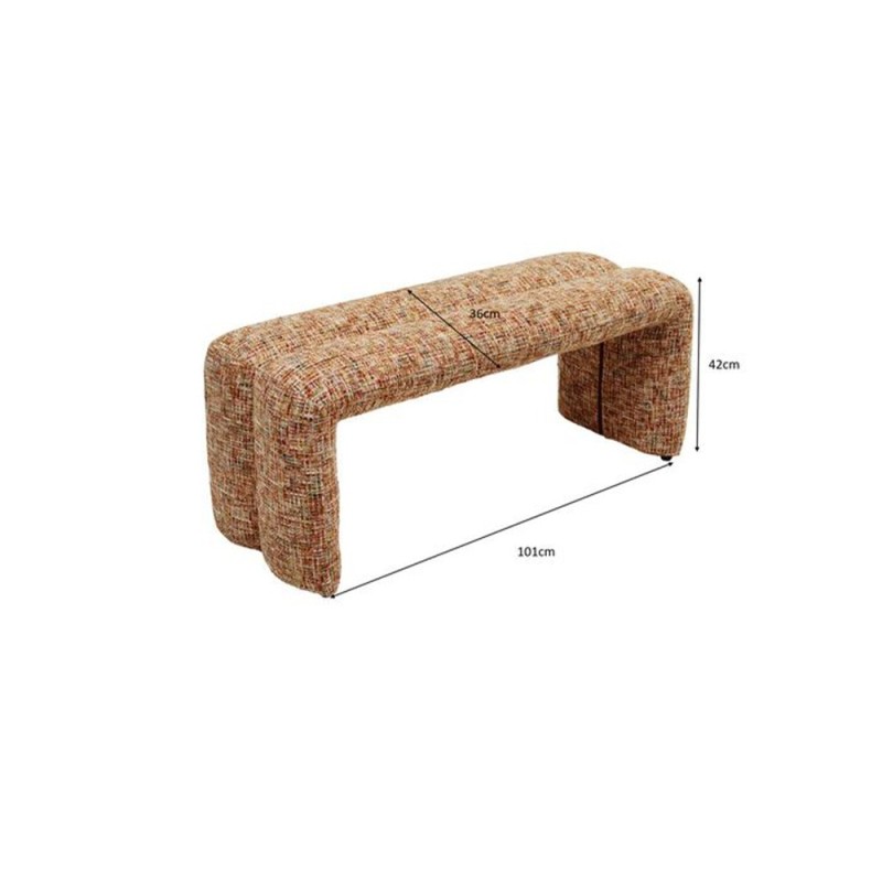 Bancheta Lilja Melange, PAL, poliester, multicolor, L.101 cm, 70837