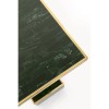 Masuta laterala Loco, metal, MDF, polirasina, verde/auriu, 25X25 cm, 71015