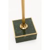 Masuta laterala Loco, metal, MDF, polirasina, verde/auriu, 25X25 cm, 71015