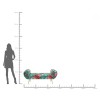 Bancheta Trono Flower Fever, metal, poliester, albastru, L.140 cm, 71150