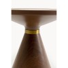 Masuta laterala Cono, metal, MDF, maro/bej, D.50 cm, 71333