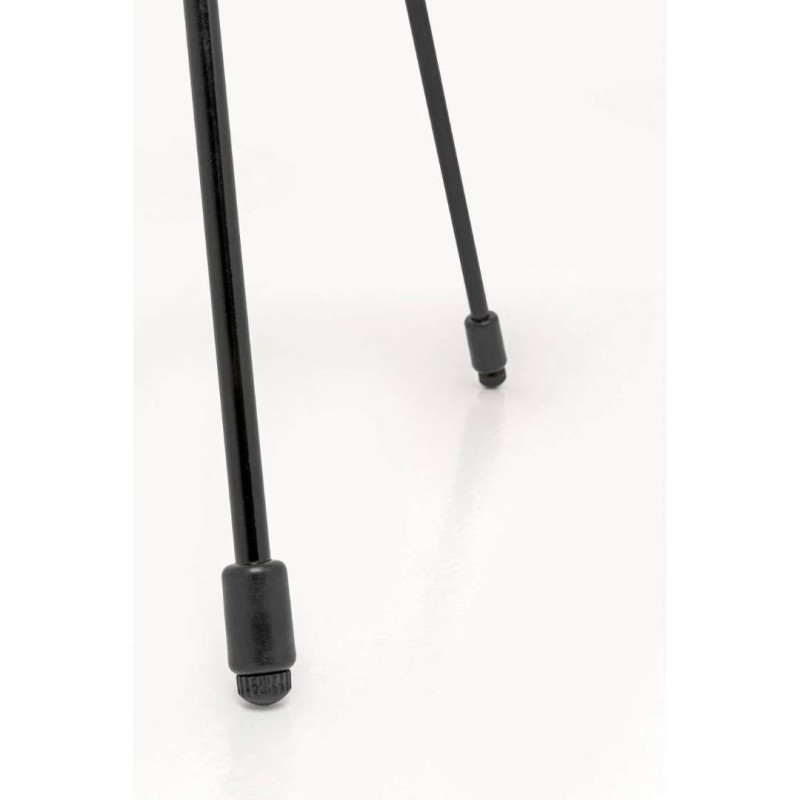 Masuta laterala Acapulco, metal, polietilena, sticla, galbena, D.50 cm, 71334