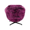 Fotoliu rotativ Cutie Purple, metal, poliester, violet, H.85 cm, 71573