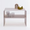 Masuta de cafea Lounge, metal, crem, L.58 cm, 71718