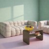Masuta de cafea Lounge, metal, taupe, L.58 cm, 71719
