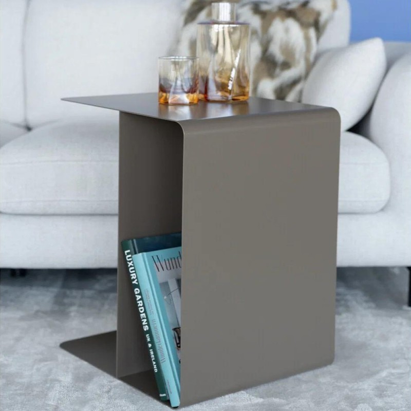 Masuta de cafea Lounge, metal, taupe, L.58 cm, 71719