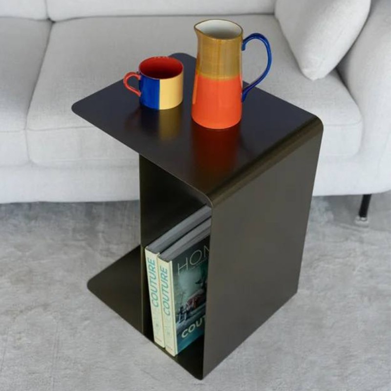 Masuta de cafea Lounge, metal, bronz inchis, L.58 cm, 71721