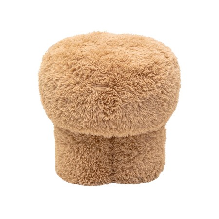 Taburet Softie, MDF, spuma, poliester, taupe, D.49 cm, 71791
