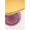 Masuta laterala Bottiglia, metal, sticla, auriu/violet, D.50 cm, 71853