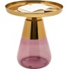 Masuta laterala Bottiglia, metal, sticla, auriu/violet, D.50 cm, 71853